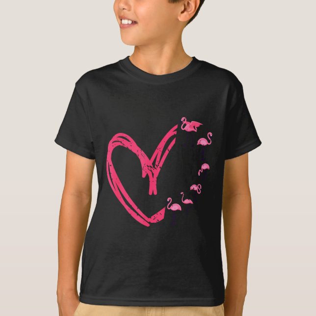 Nk Animal Valentines Day Gift Flamingo  T-Shirt (Vorderseite)