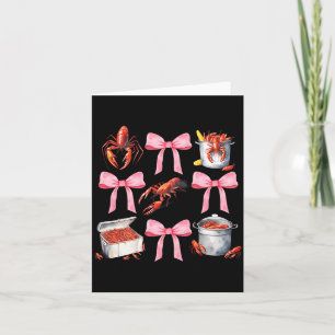 Nk Bow Cute Coquette Crawfish Kochen Y2k Mädchen Ä Karte