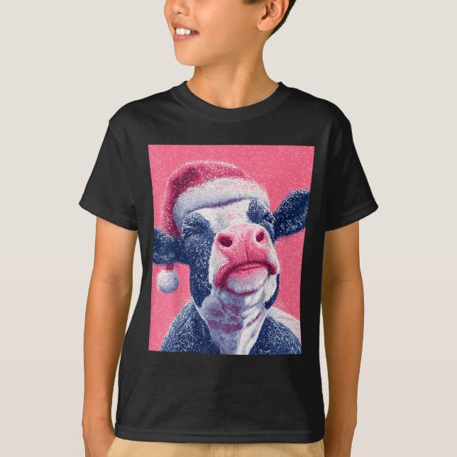 Nk Christmas Cow  T-Shirt (Vorderseite)