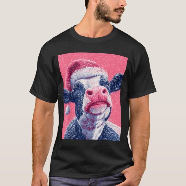 Nk Christmas Cow  T-Shirt (Vorderseite)