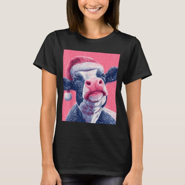 Nk Christmas Cow  T-Shirt (Vorderseite)
