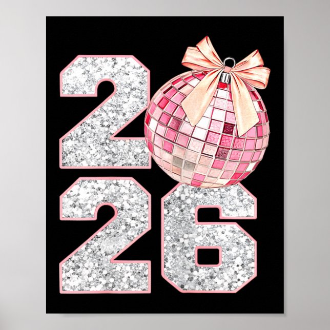 Nk Coquette 2026 New Year Shirt _ Aesthetic Holida Poster (Vorne)