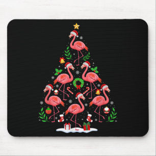 Nk Flamingo Weihnachtsbaum Lichter Santa Hut Xmas Mousepad