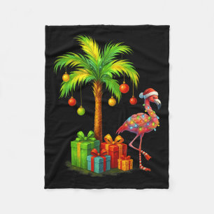 Nk Flamingo Weihnachtspalme Trocal Xmas Fleecedecke