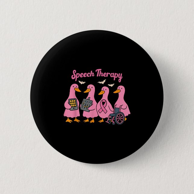 Nk Gansband Sprachtherapeut Sprachpathologe Therap Button (Vorderseite)