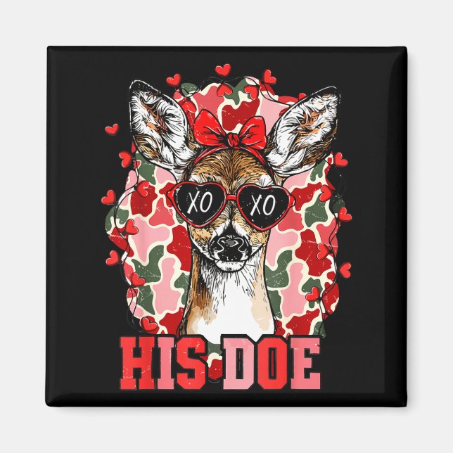 Nk His Doe Camo Deer Hunting Camouflage Matching C Magnet (Vorne)