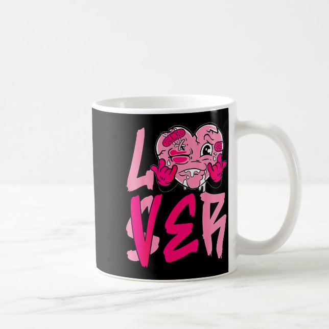Nk Loser Lover Nk Drip Heart Matching Tee For Men  Kaffeetasse (Rechts)