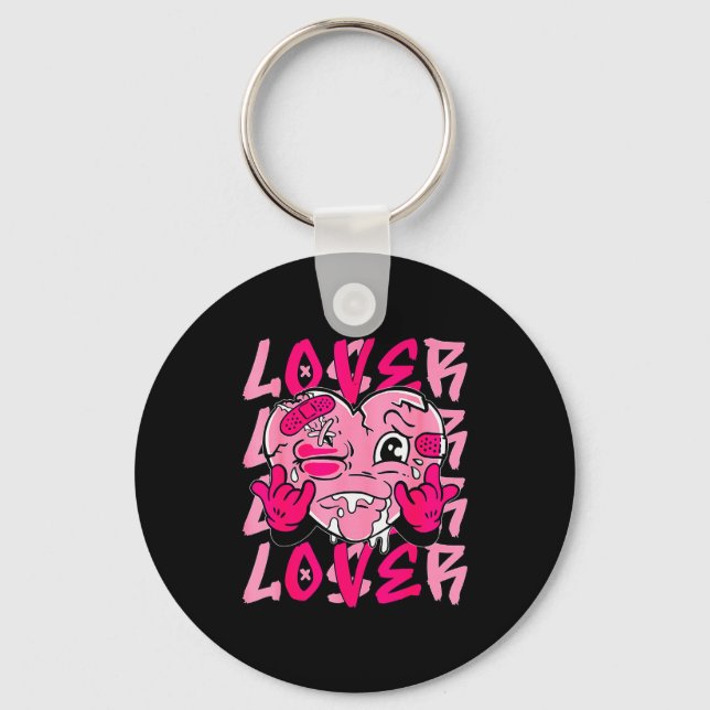 Nk Loser Lover Nk Drip Heart Matching Tee For Men  Schlüsselanhänger (Vorderseite)