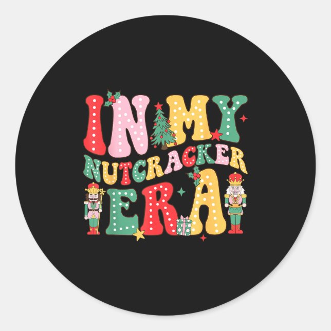 Nk Nutcracker Squad In My Nutcracker Era Christmas Runder Aufkleber (Vorderseite)