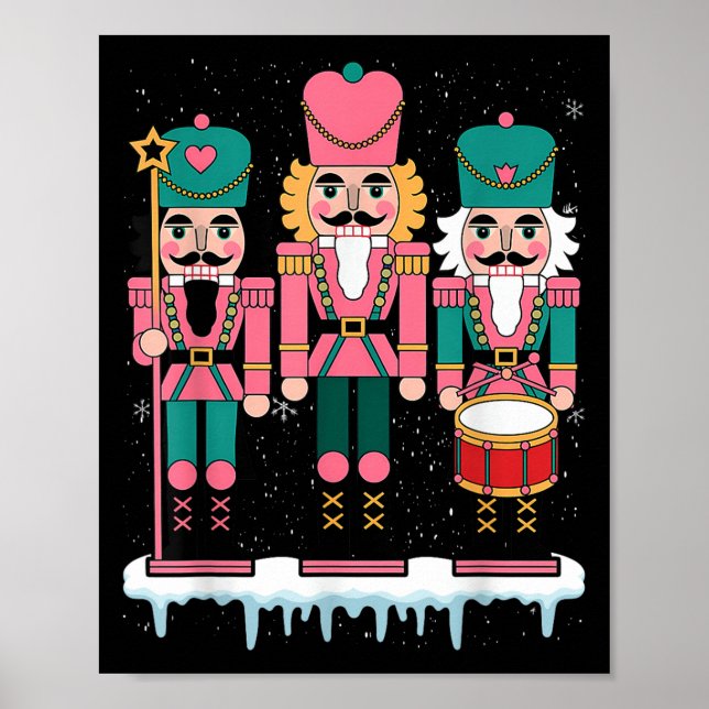 Nk Nutcracker Squad Xmas Nk Christmas Pajamas Wome Poster (Vorne)