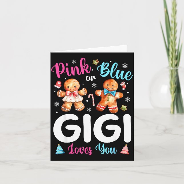 Nk Oder Blau Gigi Liebt Dich Geschlecht Enthüllung Karte (Vorderseite)