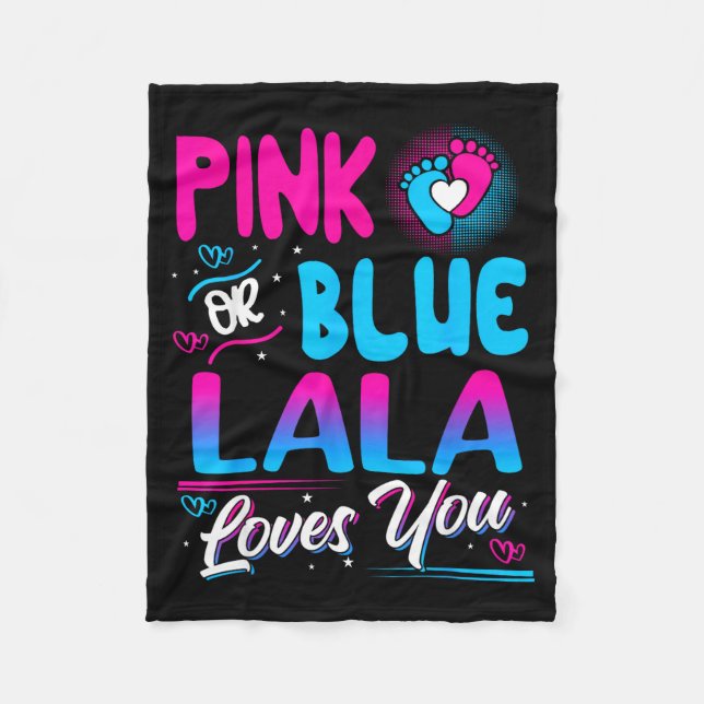 Nk Oder Blau Lala Liebt Dich Neues Baby  Fleecedecke (Vorderseite)
