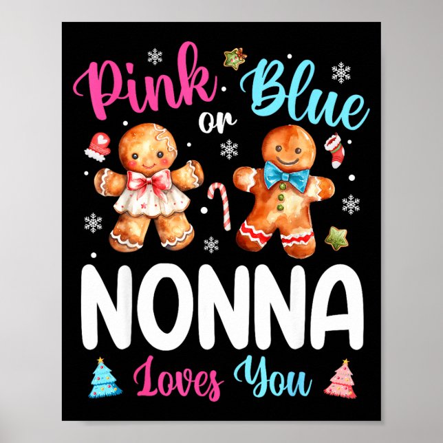 Nk Oder Blau Nonna Liebt Dich Geschlecht Enthüllun Poster (Vorne)