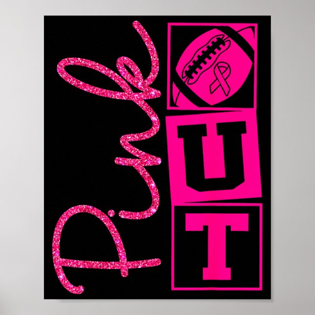 Nk Out Breast Cancer Awareness Football Srts Men C Poster (Vorne)