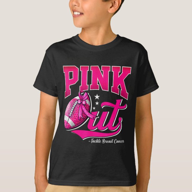 Nk Out Football Breast Cancer Awareness Men Women  T-Shirt (Vorderseite)