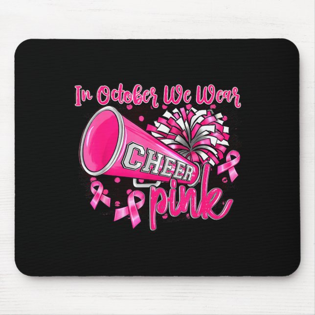 Nk Out Football Cheer For The Breast Cancer Awaren Mousepad (Vorne)