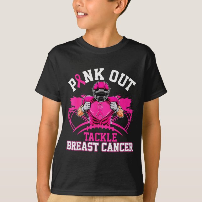 Nk Out Tackle Breast Cancer Awareness American Foo T-Shirt (Vorderseite)