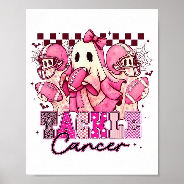 Nk Out Tackle Breast Cancer Awareness Football Gho Poster (Vorne)