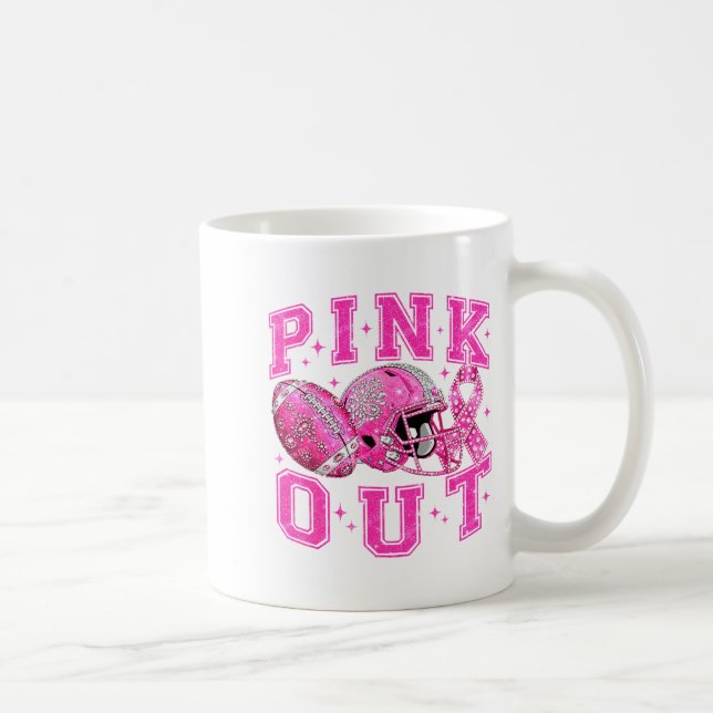 Nk Out Tackle Breast Cancer Awareness Football Nk  Kaffeetasse (Rechts)