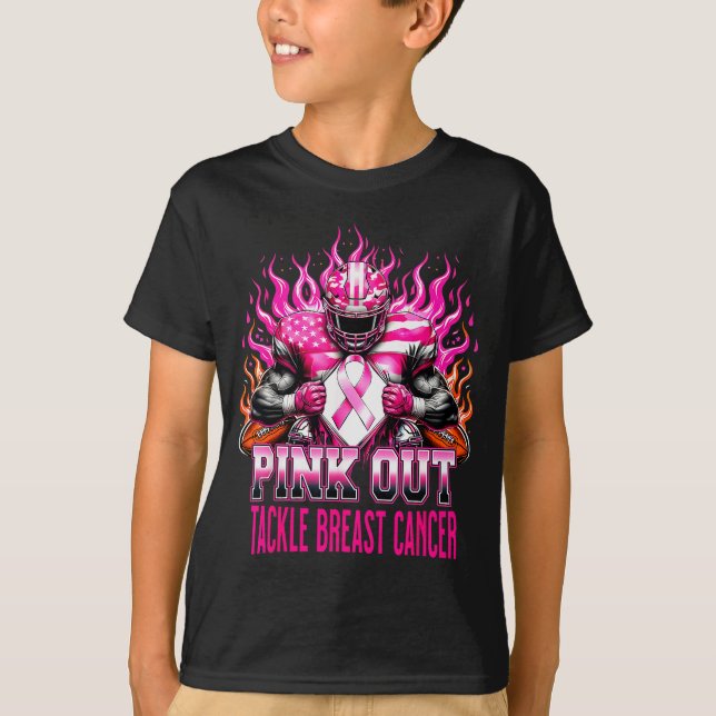 Nk Out Tackle Football Breast Cancer Awareness Men T-Shirt (Vorderseite)