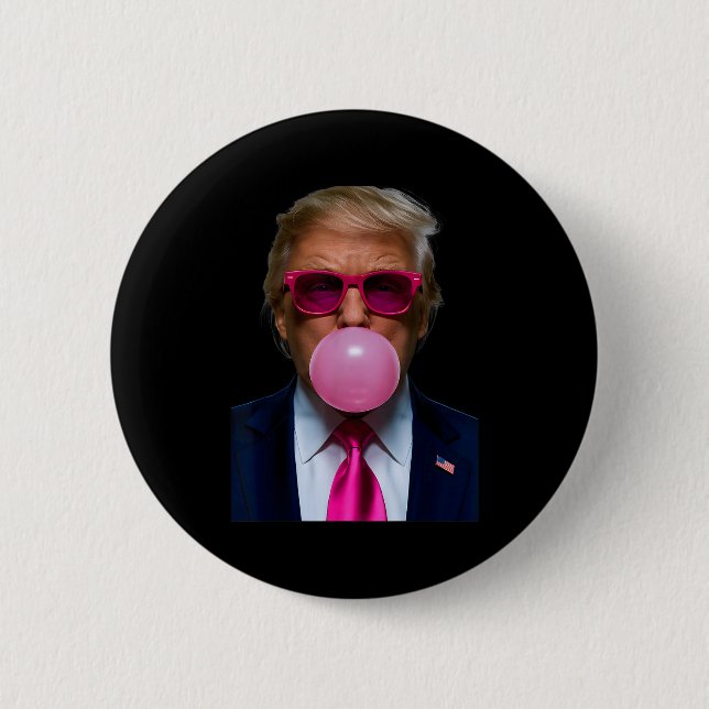 Nk Sungles Funny Donald Trump Nk Bubble Gum 2024  Button (Vorderseite)