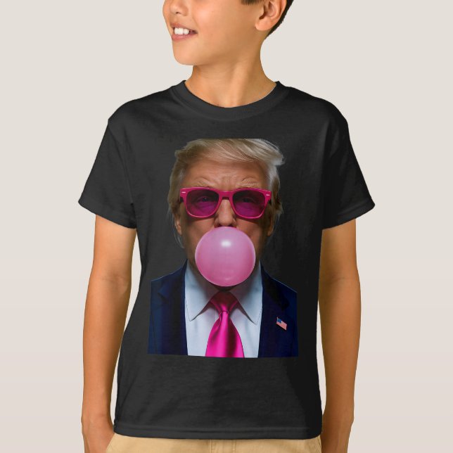Nk Sungles Funny Donald Trump Nk Bubble Gum 2024  T-Shirt (Vorderseite)