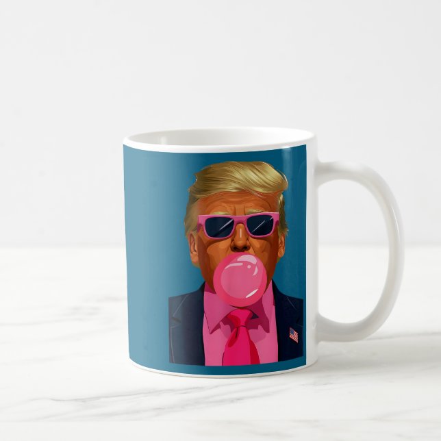 Nk Sungles Trump Bubble Gum 2024 Vote President Fu Kaffeetasse (Rechts)