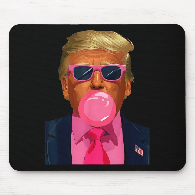 Nk Sungles Trump Bubble Gum 2024 Vote President Fu Mousepad (Vorne)