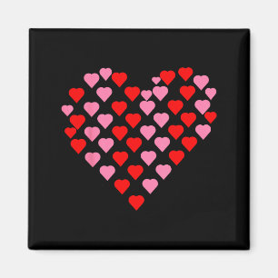 Nk und rote Herzen Liebhaber Lustiger Valentinstag Magnet