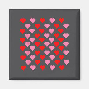 Nk und rote Herzen Liebhaber Lustiger Valentinstag Magnet
