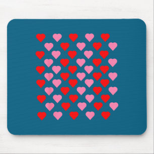 Nk und rote Herzen Liebhaber Lustiger Valentinstag Mousepad
