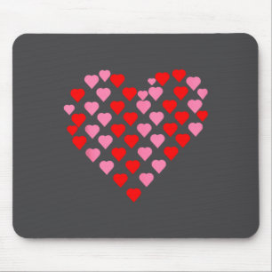 Nk und rote Herzen Liebhaber Lustiger Valentinstag Mousepad