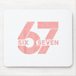 Nk und Weiß Nummer 67 Trikot Spieler Uniform #67 F Mousepad