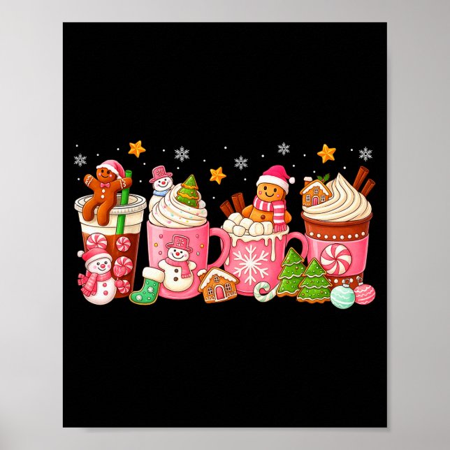 Nk Weihnachtskaffee Xmas Lebkuchenmann-Keks Poster (Vorne)