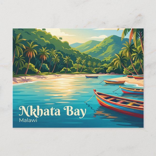 Nkhata Bay Malawi Postkarte (Vorderseite)