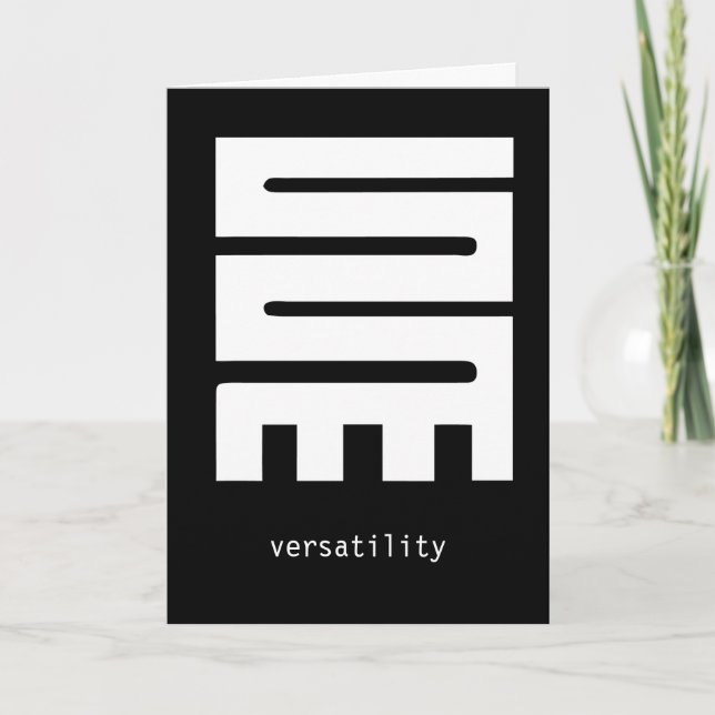 Nkyinkyim Grußkarte Karte (Vorderseite)