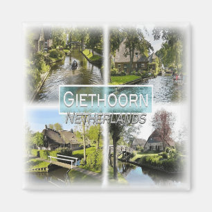 NL0039 Europa, Niederlande, Giethoorn, Kühlschrank Magnet