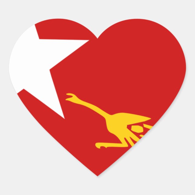 NLD Herz-Aufkleber (Vorderseite)