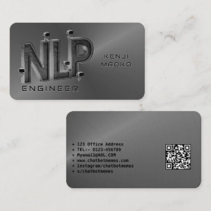 🤖 NLP Engineer Chatbot Developer Conversation AI Visitenkarte