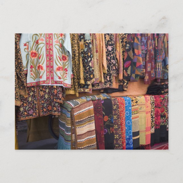 NM, New Mexico, Santa Fe, Navajo Bekleidung, Postkarte (Vorderseite)