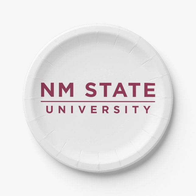 NM State University Pappteller (Vorderseite)