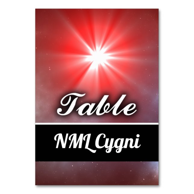 NML Cygni Tischnummer (Vorderseite)