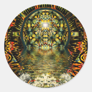 NNER SCHÖNHEIT-Aufkleber Runder Aufkleber