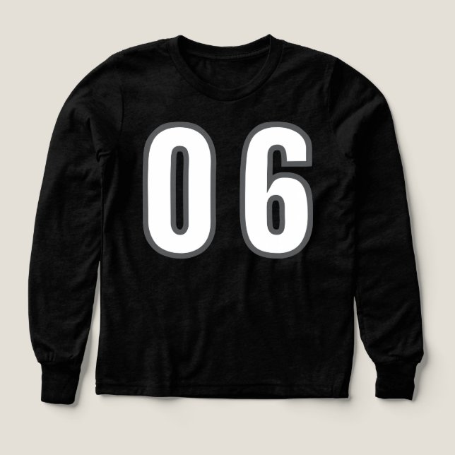No. 06 Kids Stylish Numeric Statement Art (Design Vorderseite)