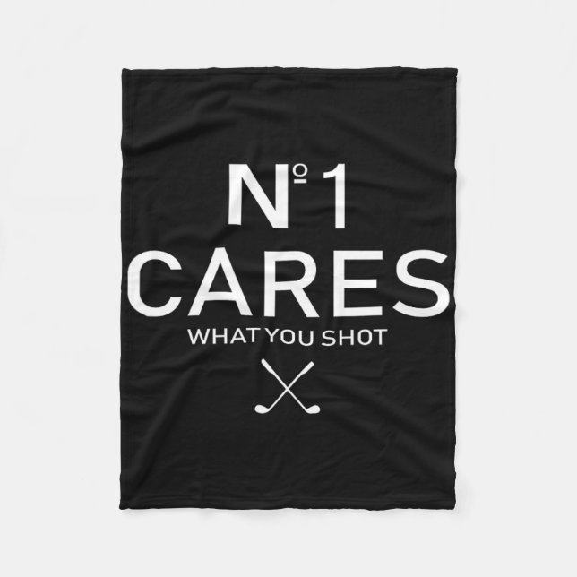 No 1 Cares What You Shot  Fleecedecke (Vorderseite)
