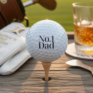 No.1 Dad Golfbälle Lustiges Vatertags-Golfgesche