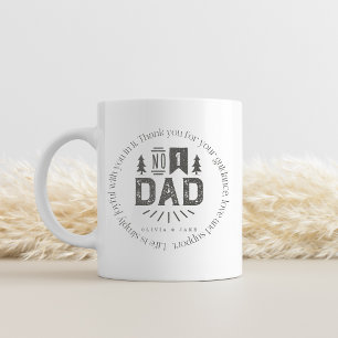 No. 1 Dad Vintage Circle Personalisiert Benutzer Kaffeetasse