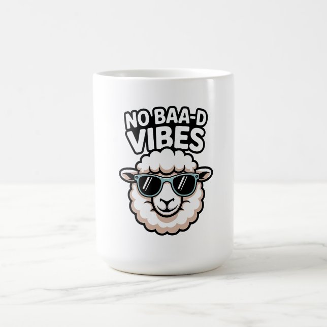 No Baa-d Vibes Sheep Kaffeetasse (Mittel)