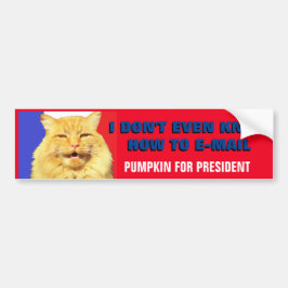 No Bad E Mail Here Pumpkin For President 2016 Autoaufkleber