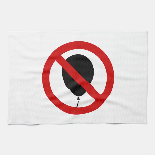 NO Balloon ⚠ thailändisches ⚠ Küchentuch (Horizontal)